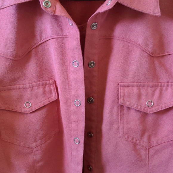 Pink Snap Button Shirt - Picture 5 of 10